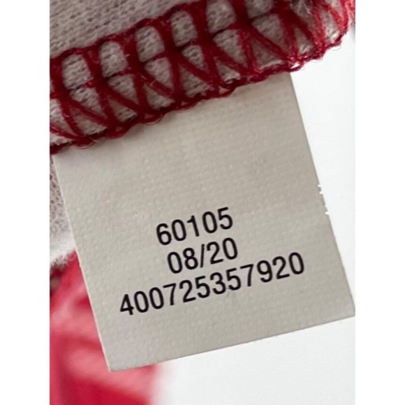 Croft & Barrow Women's Size Medium Red Striped Crew Neck Sweatshirt - Picture 4 of 5